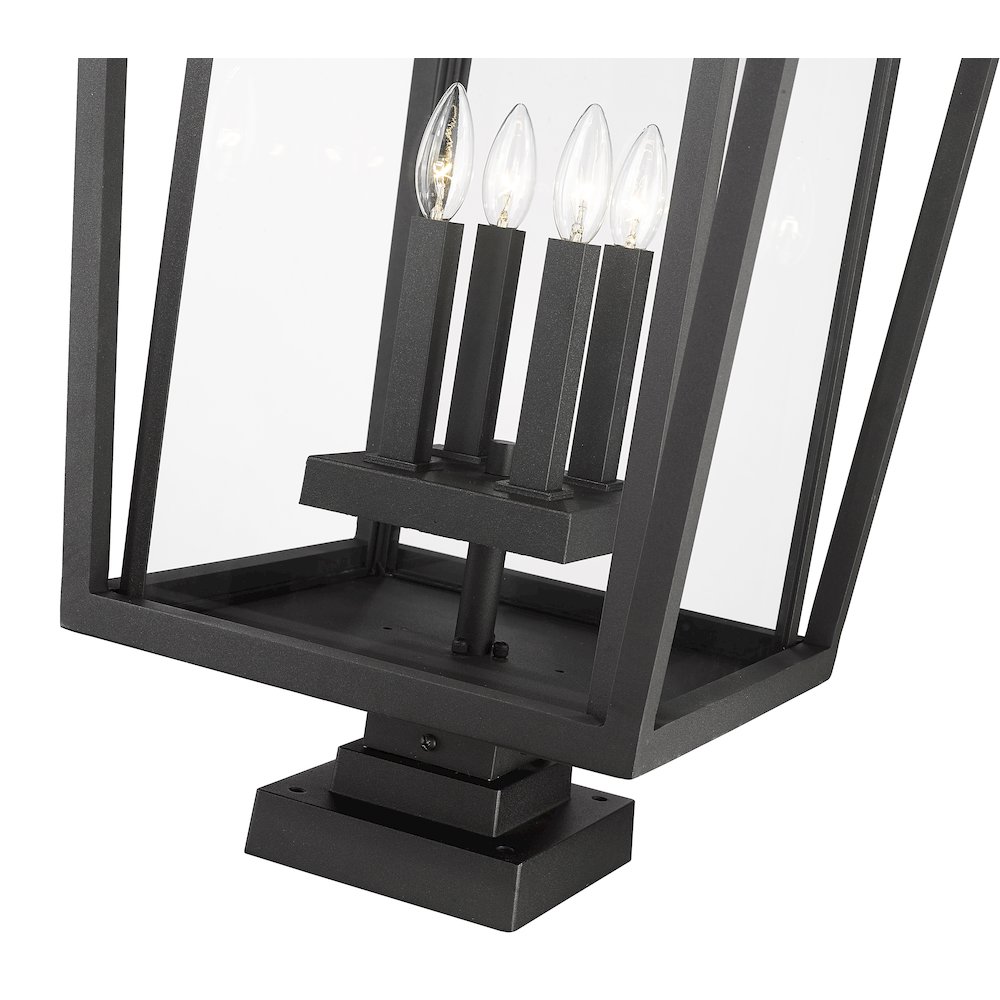 Z-Lite 4 Light Outdoor Pier Mounted Fixture. Picture 4