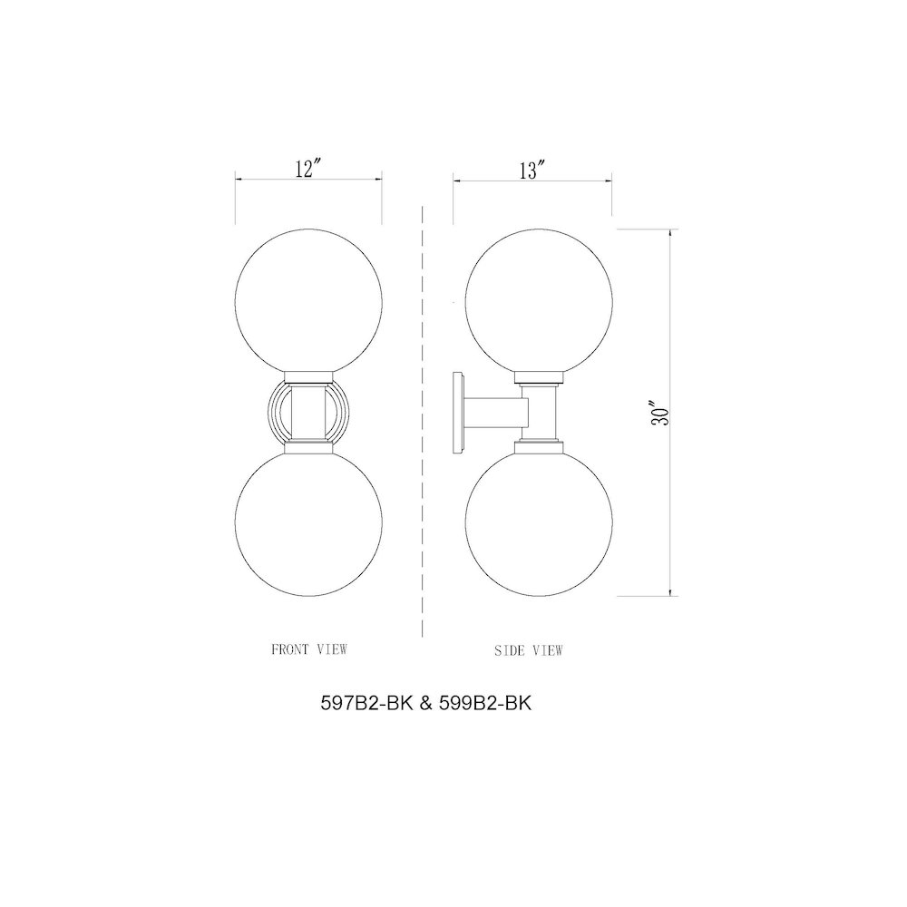Z-Lite 2 Light Outdoor Wall Light. Picture 8
