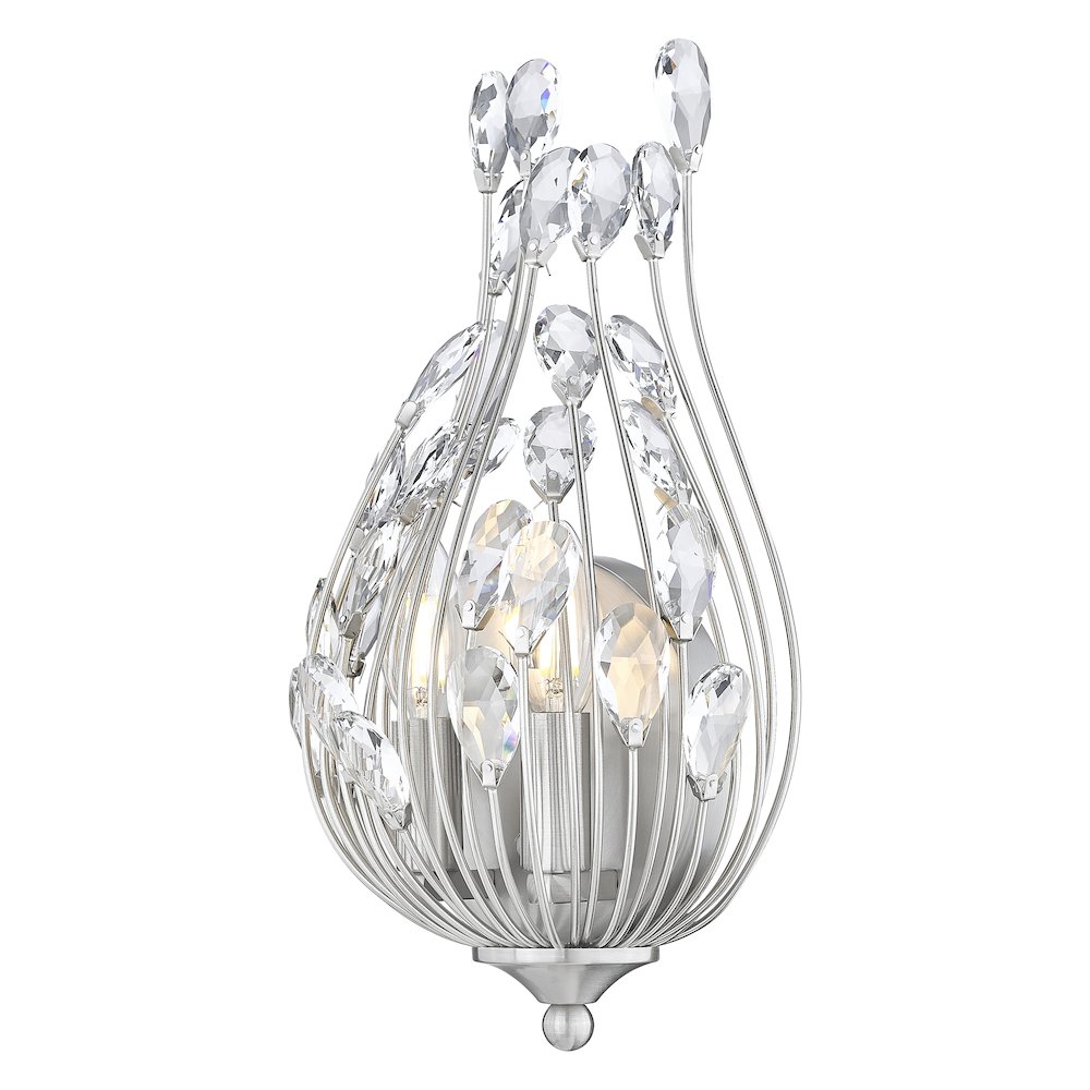 Z-Lite 2 Light Wall Sconce, Brushed Nickel. Picture 2