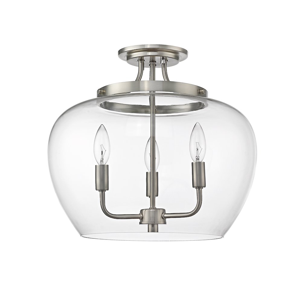 Z-Lite 3 Light Semi Flush Mount. Picture 5