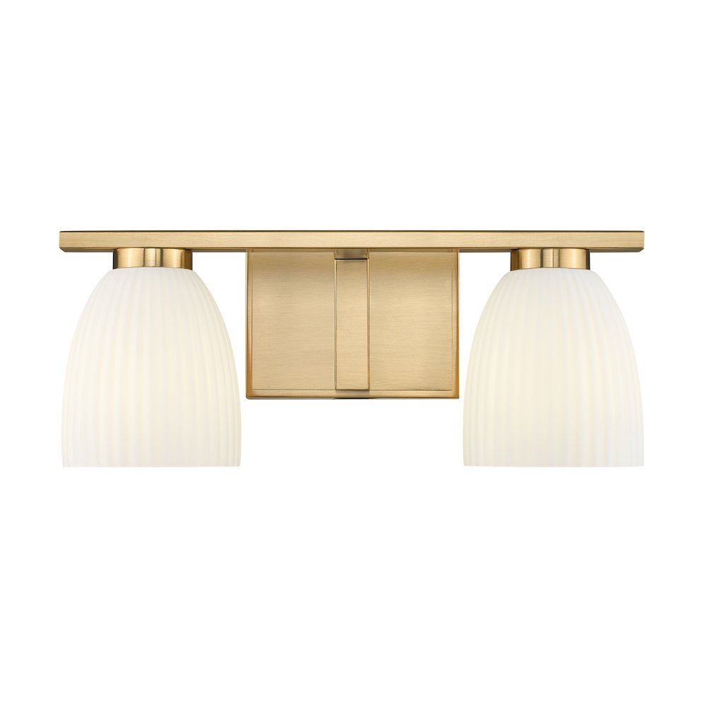 Z-Lite Naya 2 Light Vanity in Modern Gold color, Steel frame. Picture 2