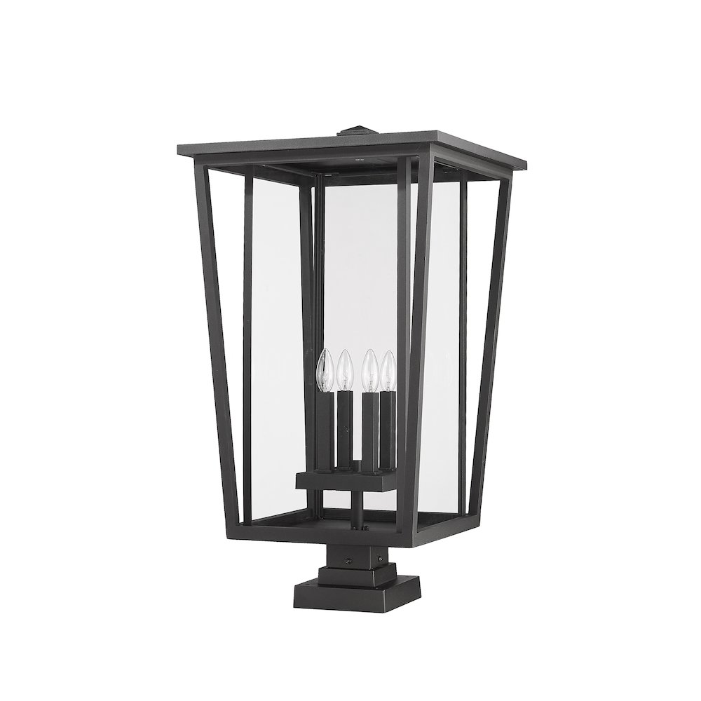 Z-Lite 4 Light Outdoor Pier Mounted Fixture. Picture 5