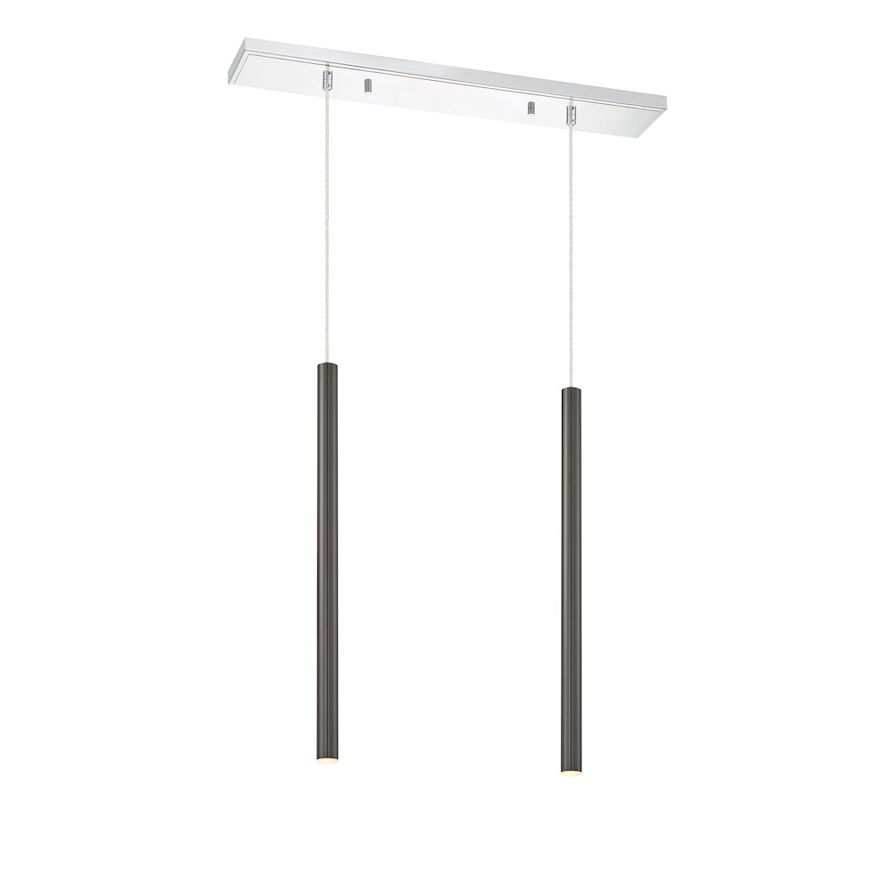 Z-Lite 2 Light Linear Chandelier. Picture 2