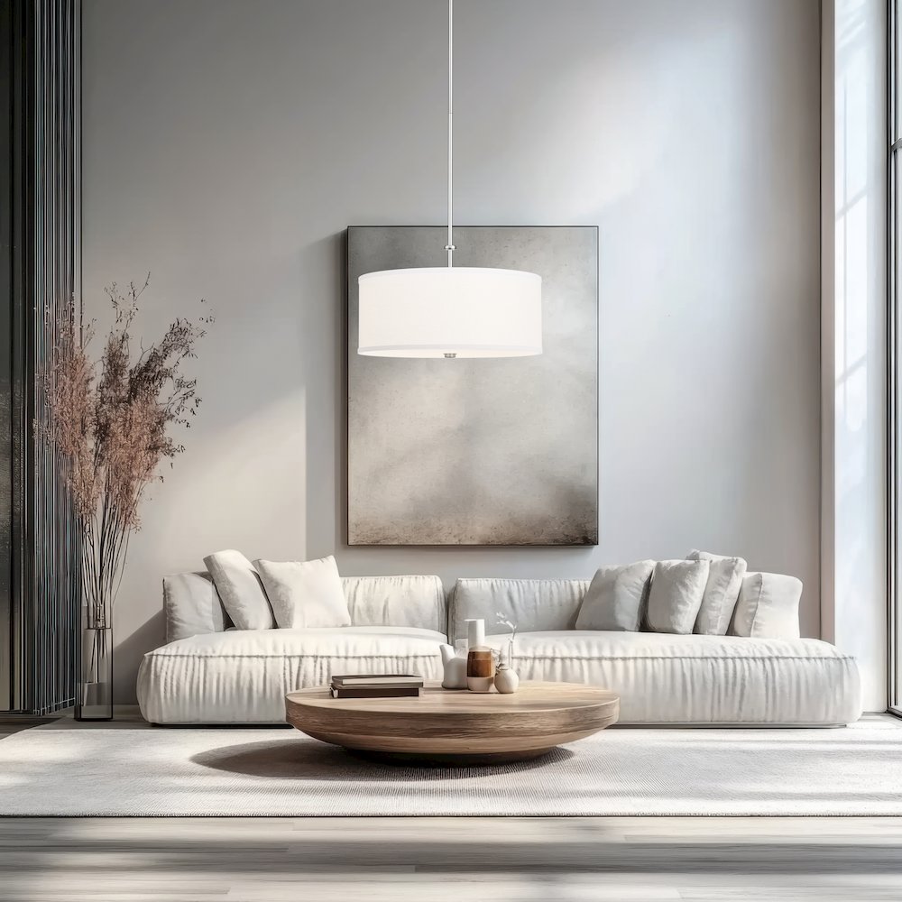 Z-Lite 1 Light Pendant, Brushed Nickel. Picture 5