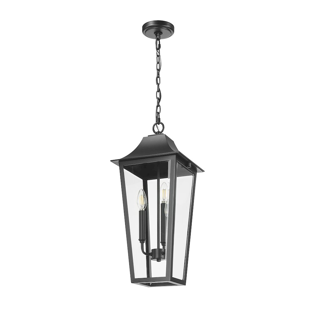 Z-Lite 3 Light Outdoor Chain Mount Ceiling Fixture. Picture 5