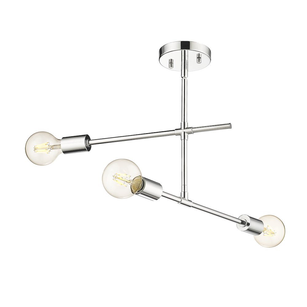 Z-Lite 3 Light Semi Flush Mount. Picture 3