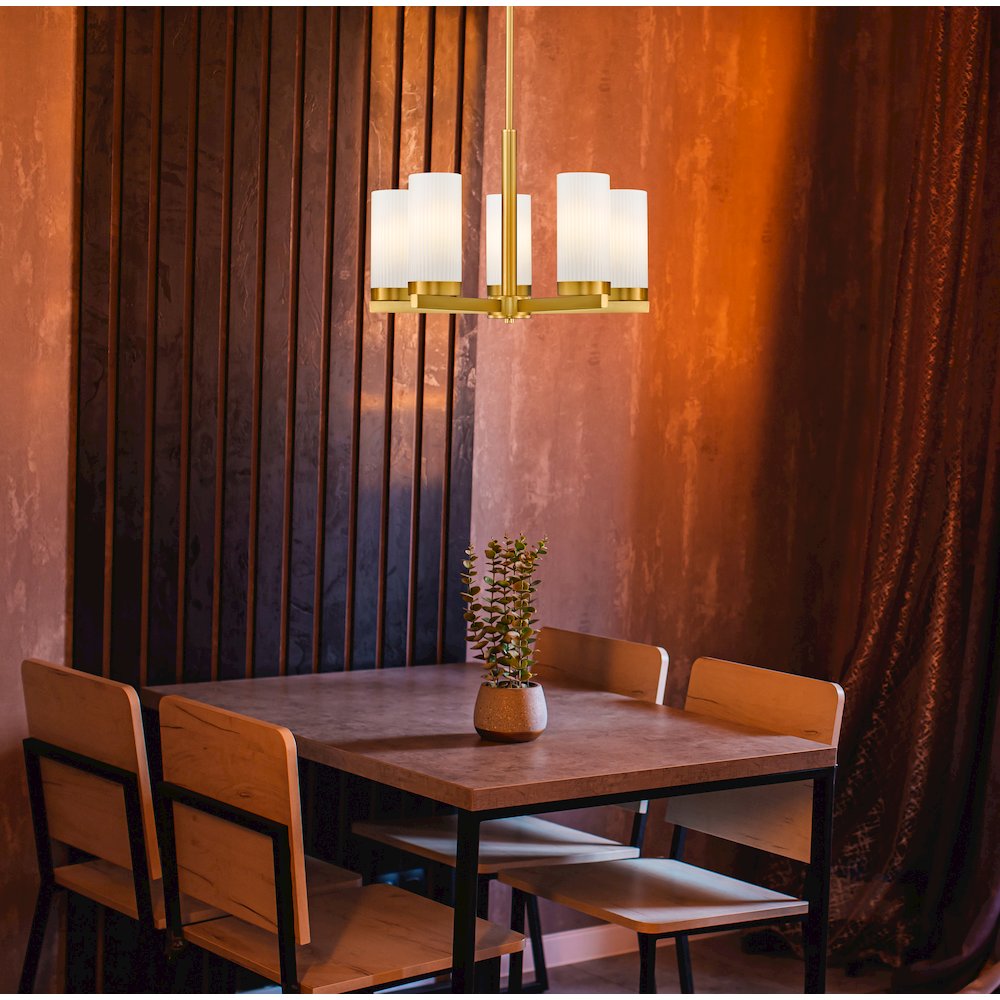 5 Light Chandelier. Picture 5