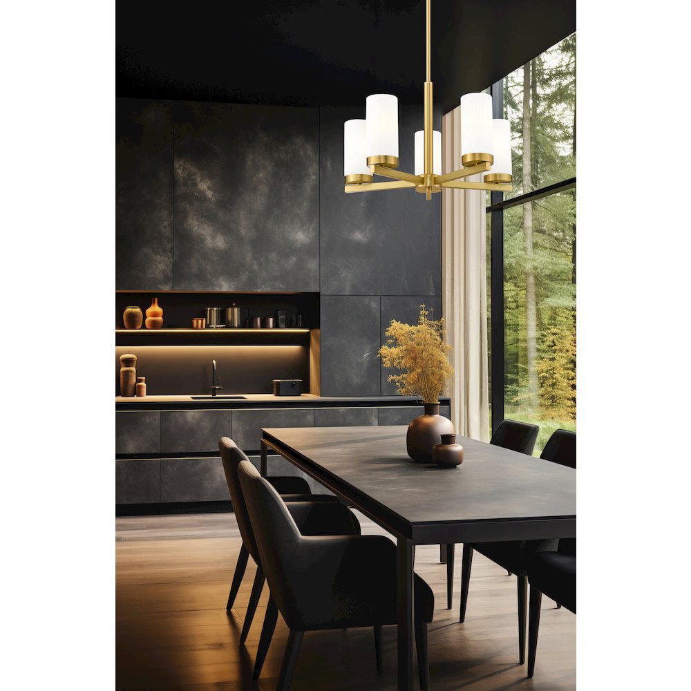 5 Light Chandelier. Picture 6