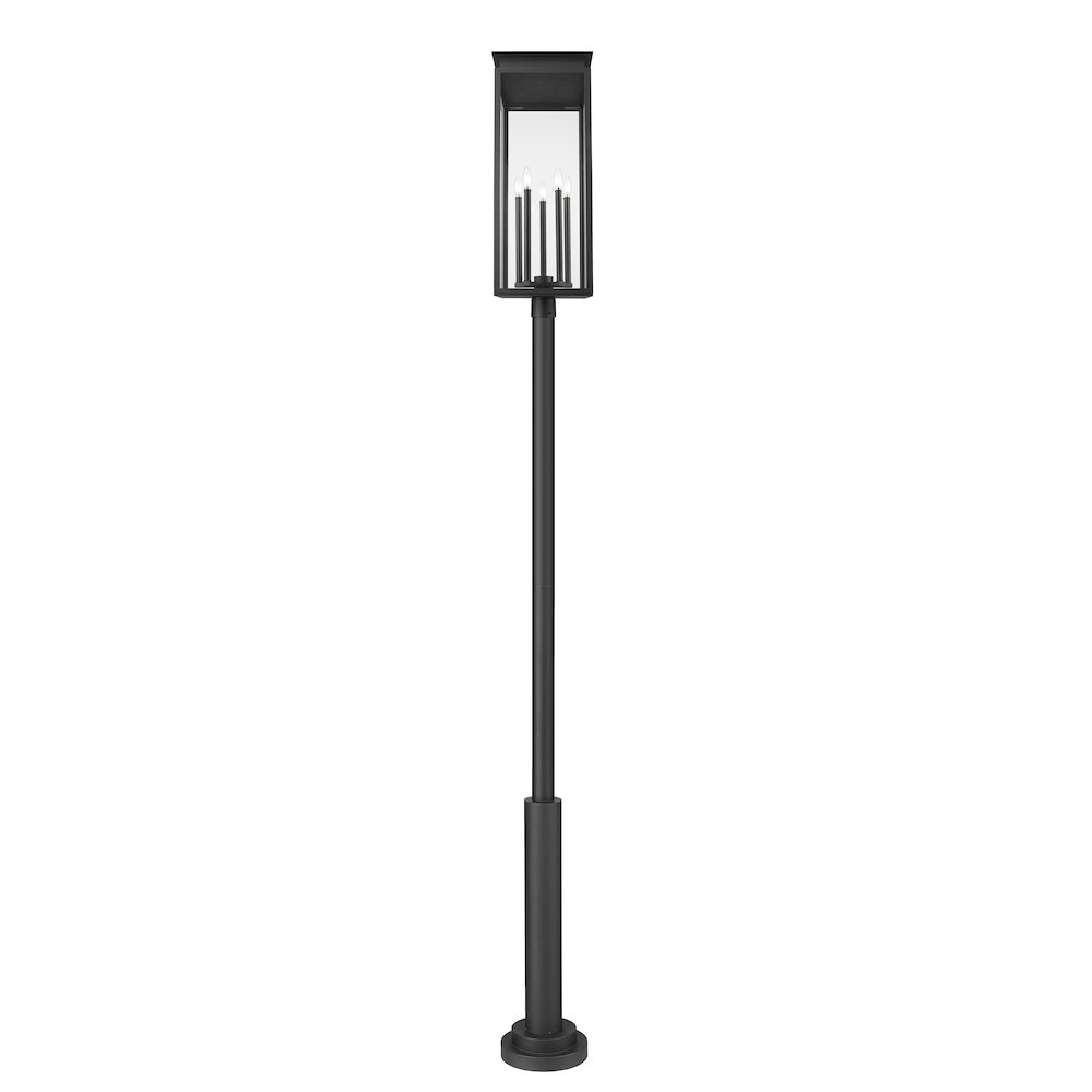 Z-Lite 5 Light Outdoor Post Mounted Fixture. Picture 2