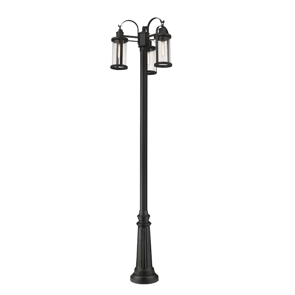 Z-Lite 3 Light Outdoor Post Mounted Fixture. Picture 2