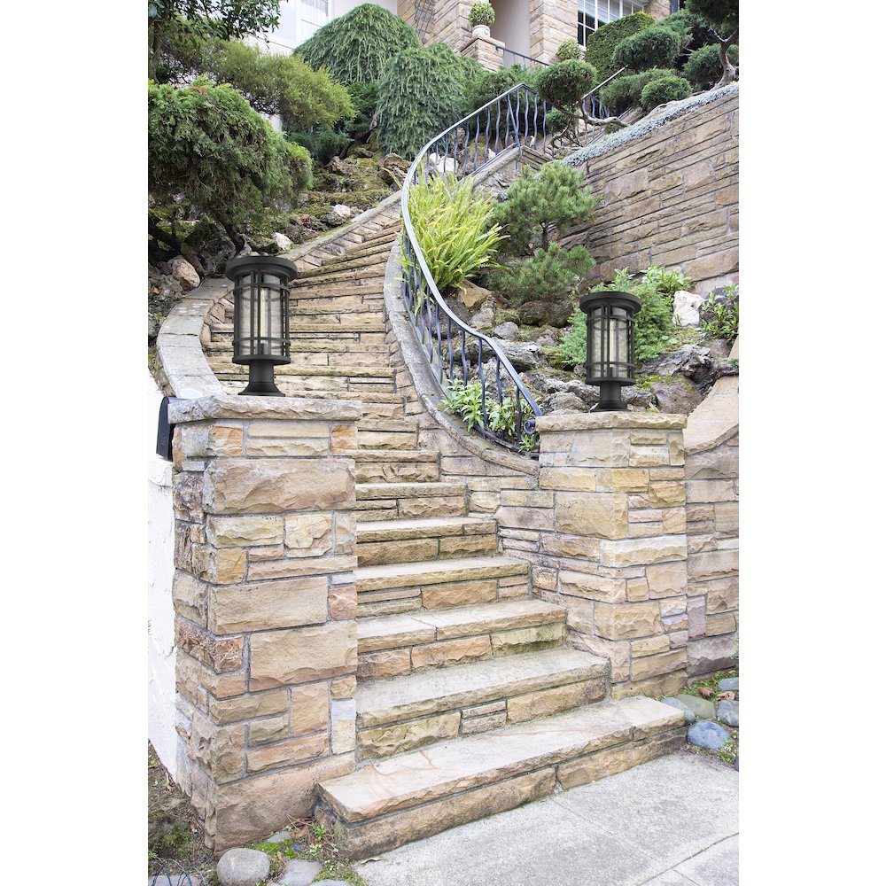 Z-Lite 1 Light Outdoor Pier Mounted Fixture. Picture 6