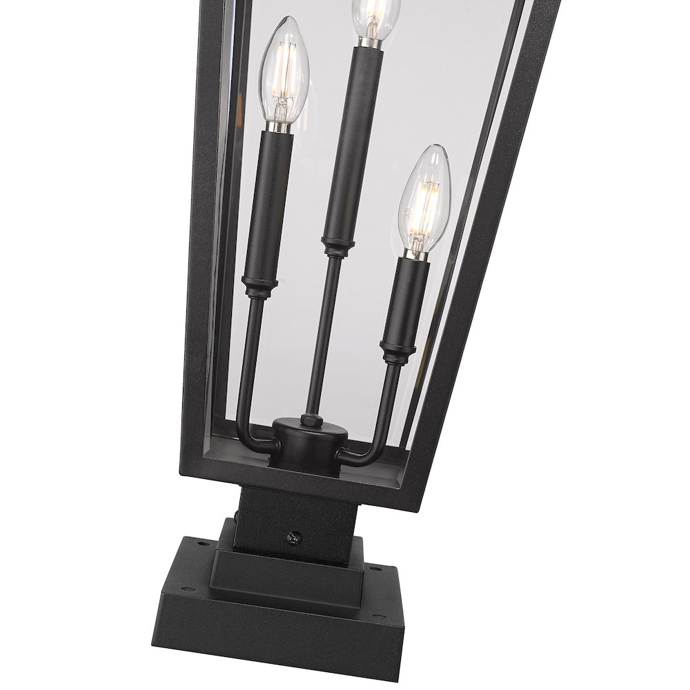 Z-Lite 3 Light Outdoor Pier Mounted Fixture. Picture 4