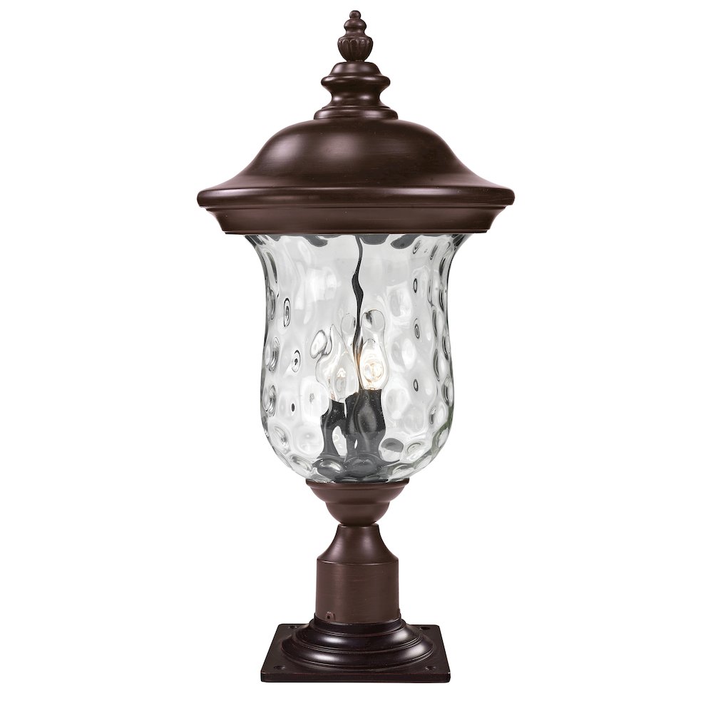 Z-Lite 3 Light Outdoor Pier Mounted Fixture. Picture 1