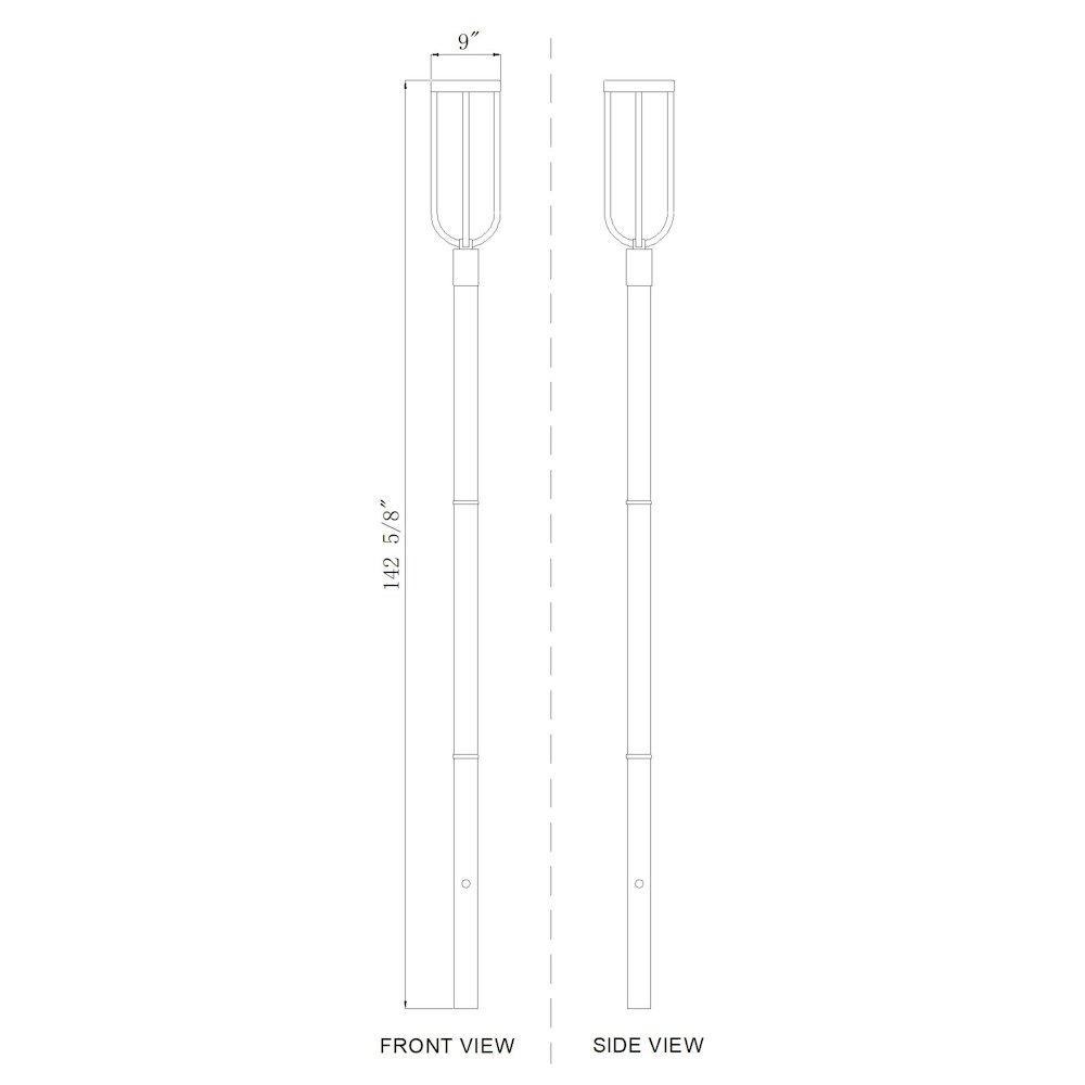 Z-Lite 1 Light Outdoor Post Mounted Fixture. Picture 8