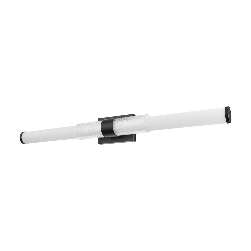 Z-Lite Egon 1 Light Vanity in Matte Black color, Steel frame. Picture 5