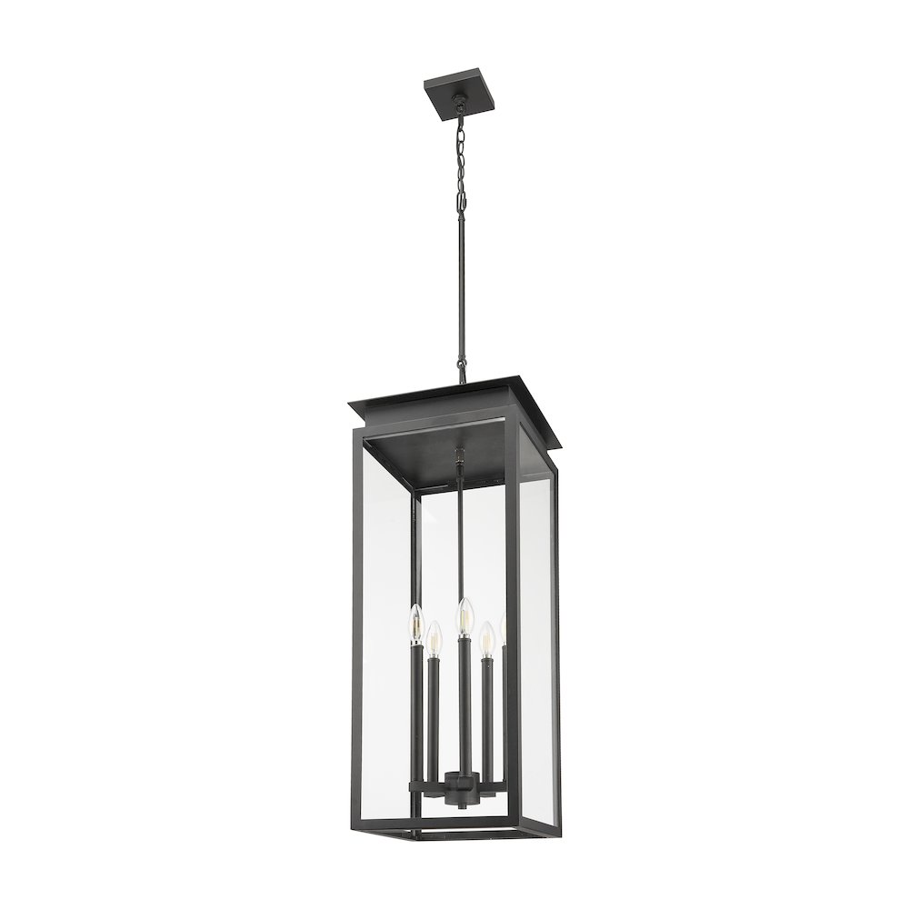Z-Lite 5 Light Outdoor Chain Mount Ceiling Fixture. Picture 5