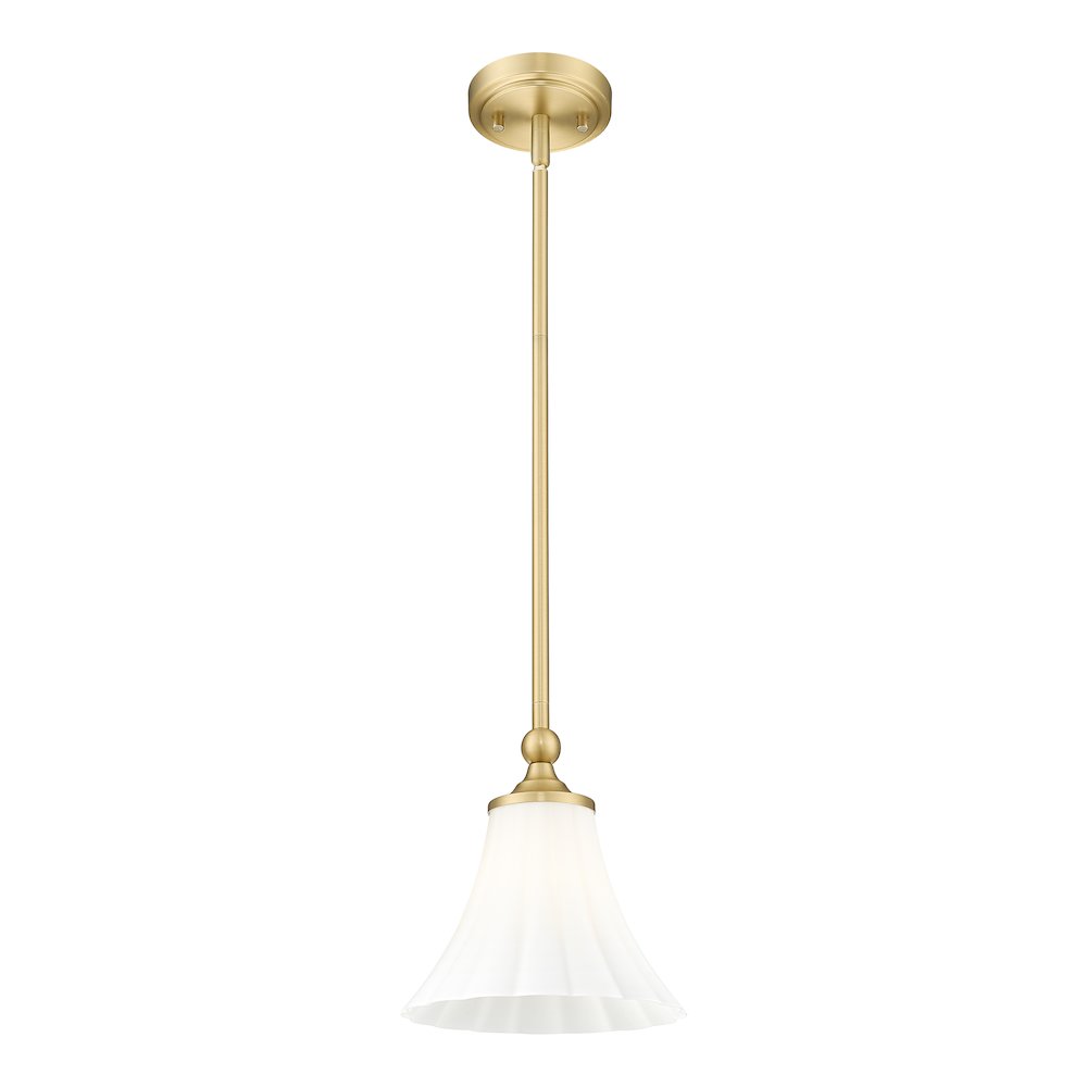 Z-Lite 1 Light Pendant, Modern Gold. Picture 3