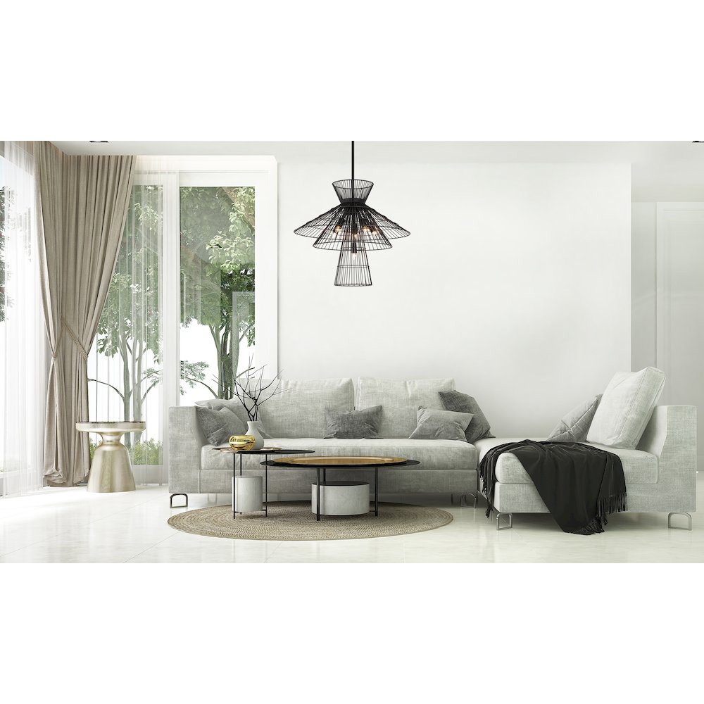Z-Lite 6 Light Chandelier. Picture 6