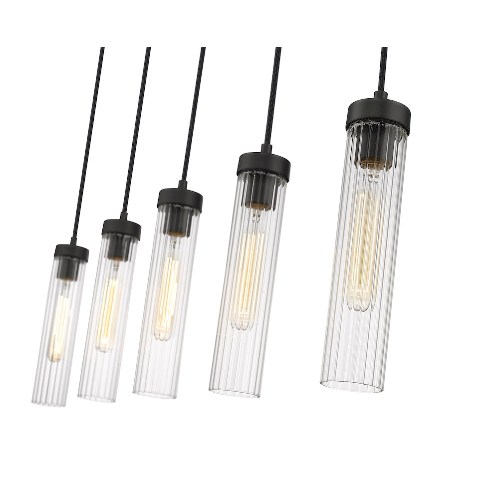 Z-Lite 5 Light Linear Chandelier. Picture 4