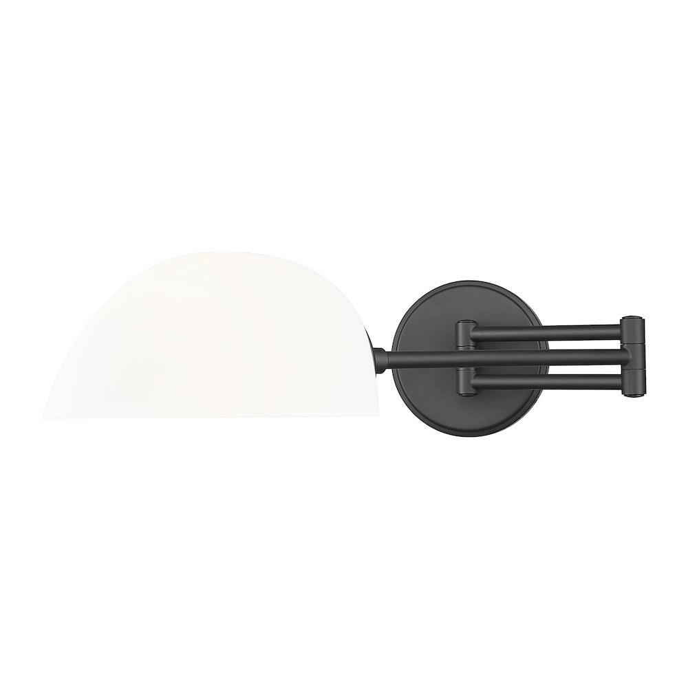 Z-Lite 1 Light Wall Sconce, Matte Black. Picture 2