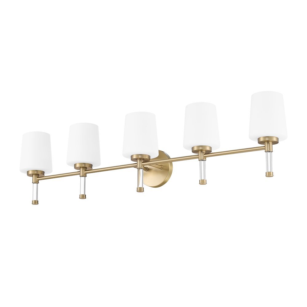 Z-Lite 5 Light Vanity, Modern Gold. Picture 7