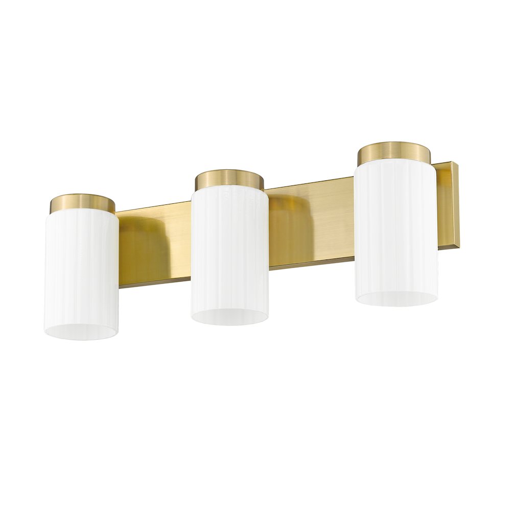 Z-Lite Burk 3 Light Vanity, Luxe Gold. Picture 5