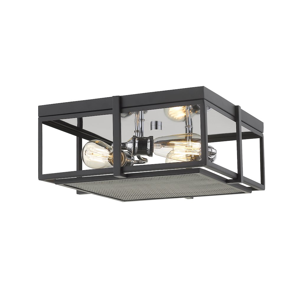 Z-Lite 3 Light Flush Mount. Picture 1