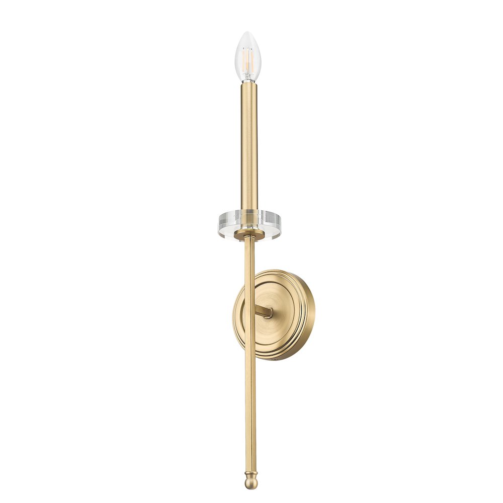 Z-Lite 1 Light Wall Sconce, Mordern Gold. Picture 7