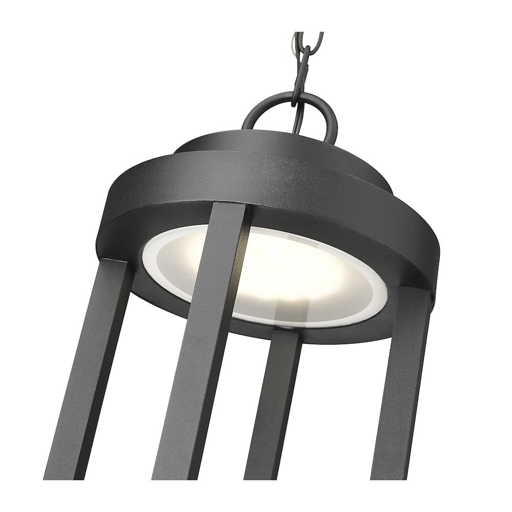 Z-Lite 1 Light Outdoor Chain Mount Ceiling Fixture. Picture 4