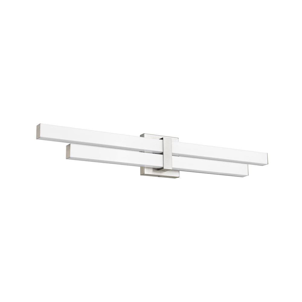 Z-Lite Zane 2 Light Vanity in Brushed Nickel Frame Finish. Picture 5