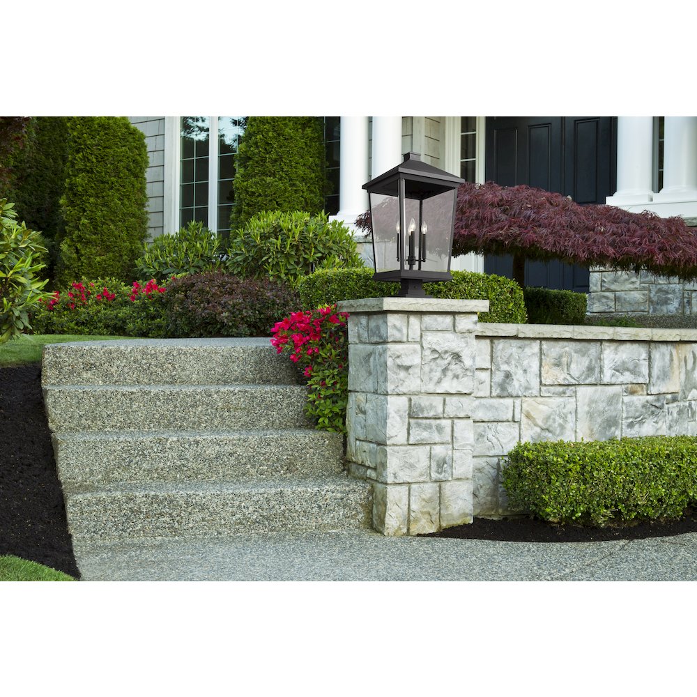 Z-Lite 4 Light Outdoor Pier Mounted Fixture. Picture 6