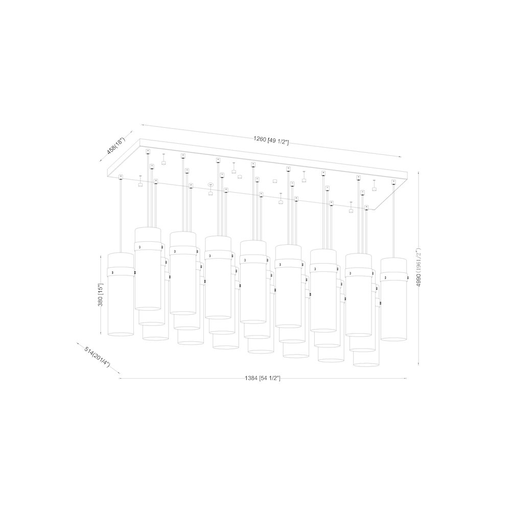 Z-Lite 23 Light Linear Chandelier. Picture 8