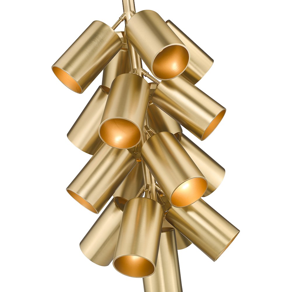 Lumina 17 Light Modern Gold Chandelier. Picture 6