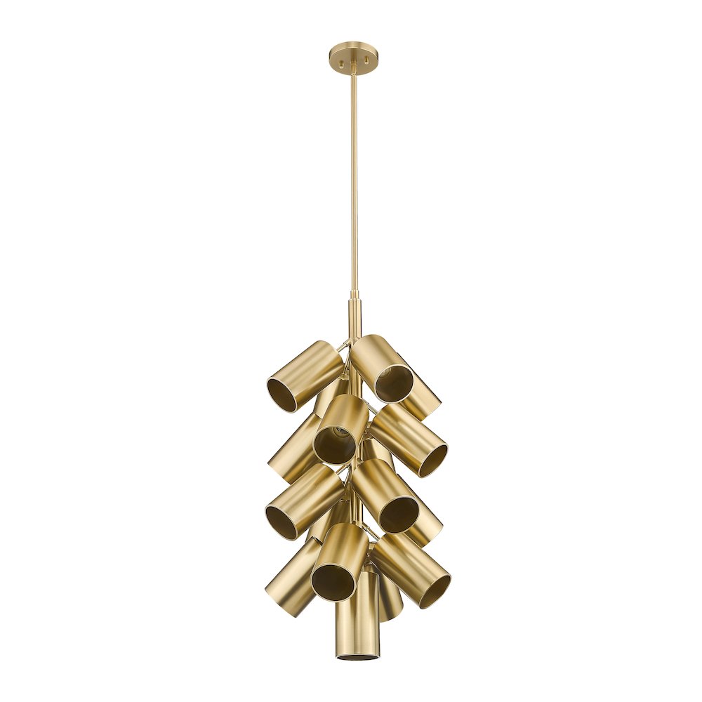 Lumina 17 Light Modern Gold Chandelier. Picture 7