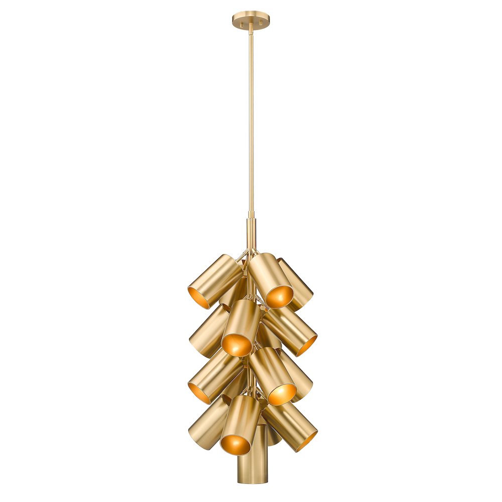 Lumina 17 Light Modern Gold Chandelier. Picture 1