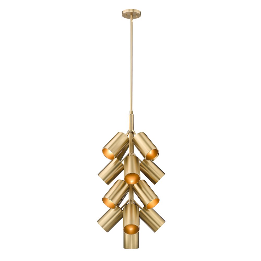Lumina 17 Light Modern Gold Chandelier. Picture 4