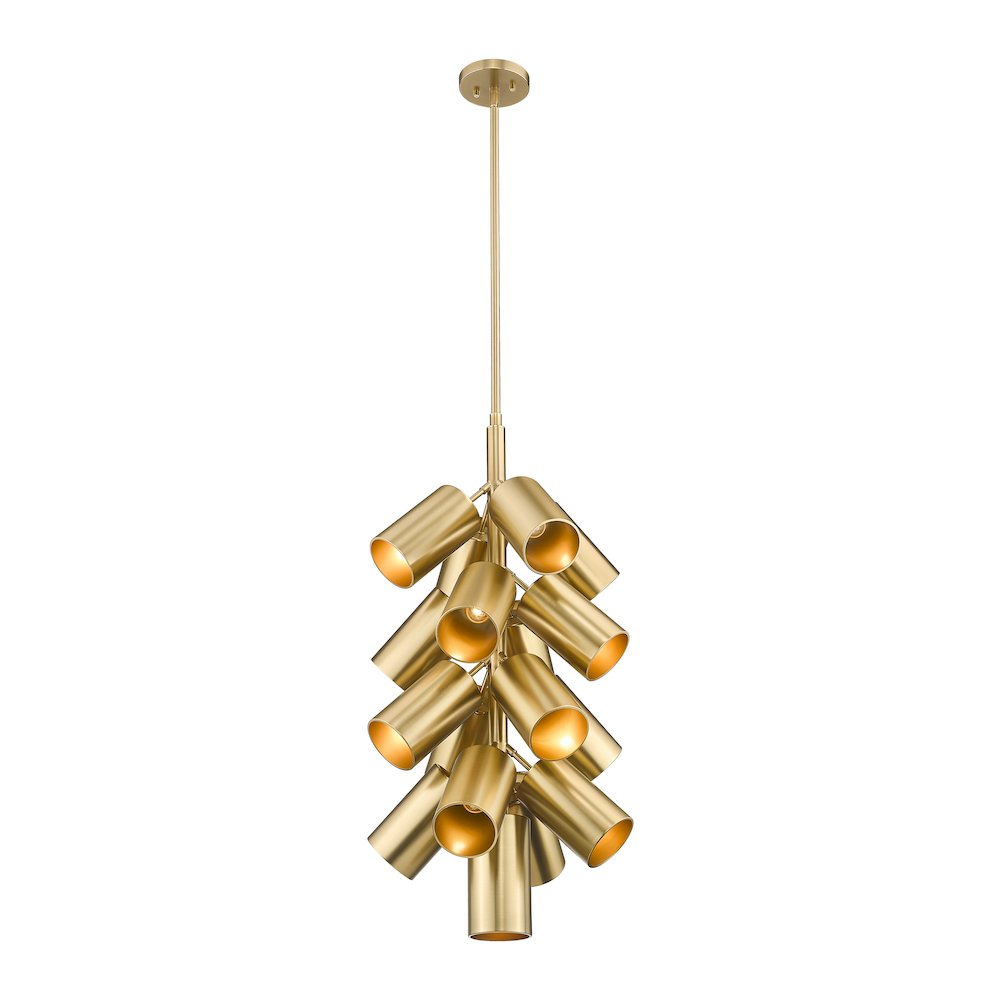 Lumina 17 Light Modern Gold Chandelier. Picture 5