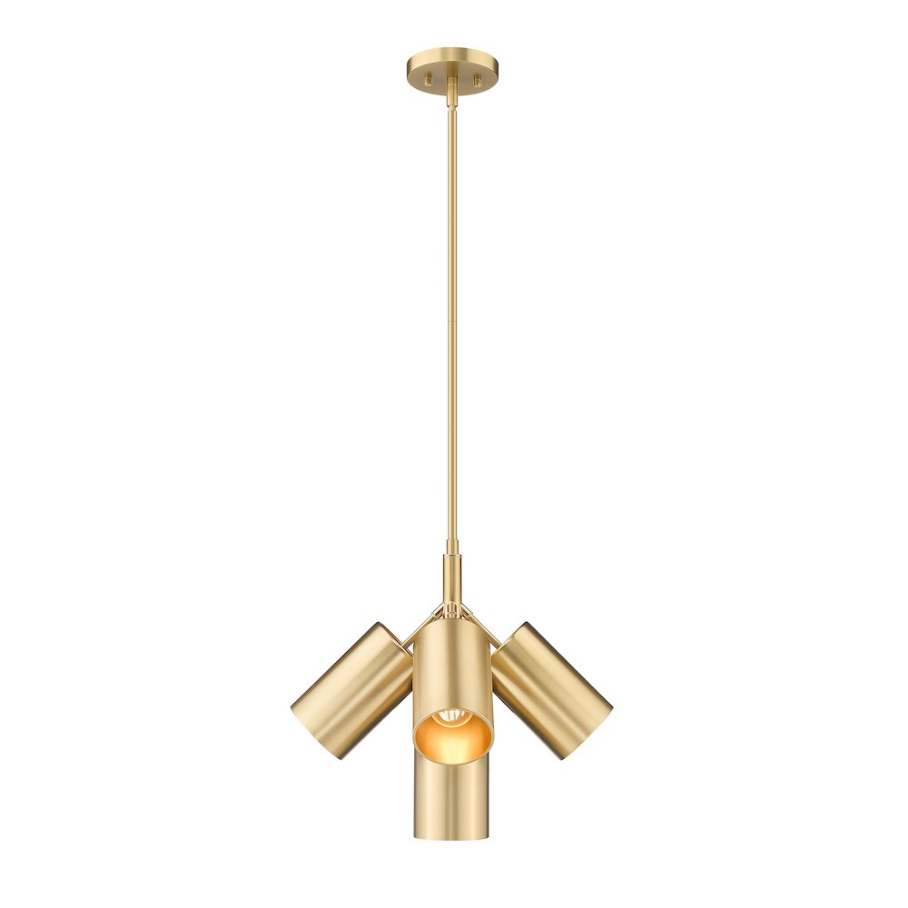 Lumina 5 Light Modern Gold Chandelier. Picture 4