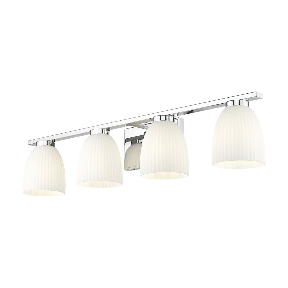 Z-Lite Naya 4 Light Vanity in Chrome color, Steel frame. Picture 3