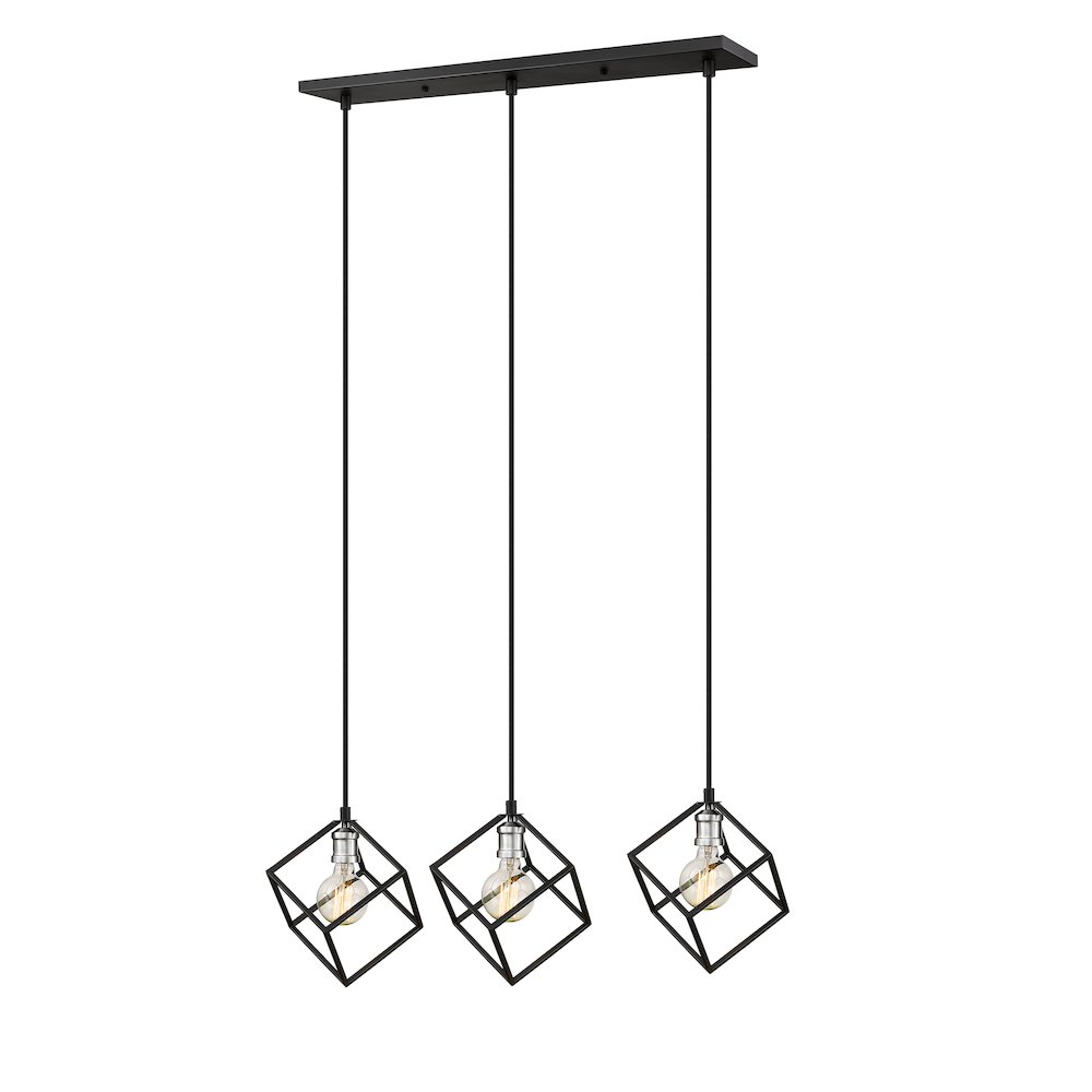 Z-Lite 3 Light Linear Chandelier. Picture 3