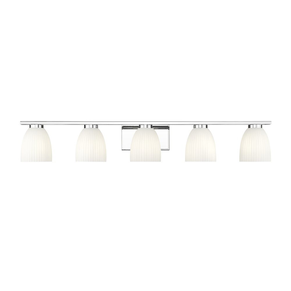Z-Lite Naya 5 Light Vanity in Chrome color, Steel frame. Picture 2