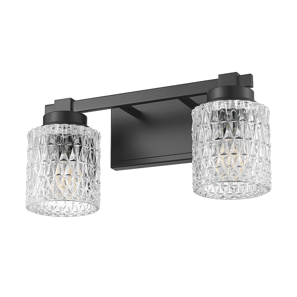 Z-Lite 2 Light Vanity, Matte Black. Picture 7