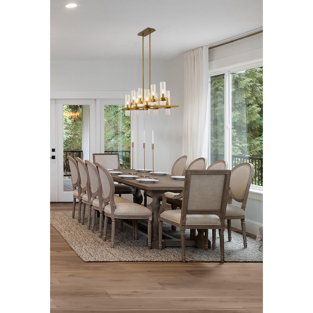 Z-Lite 10 Light Linear Chandelier. Picture 6