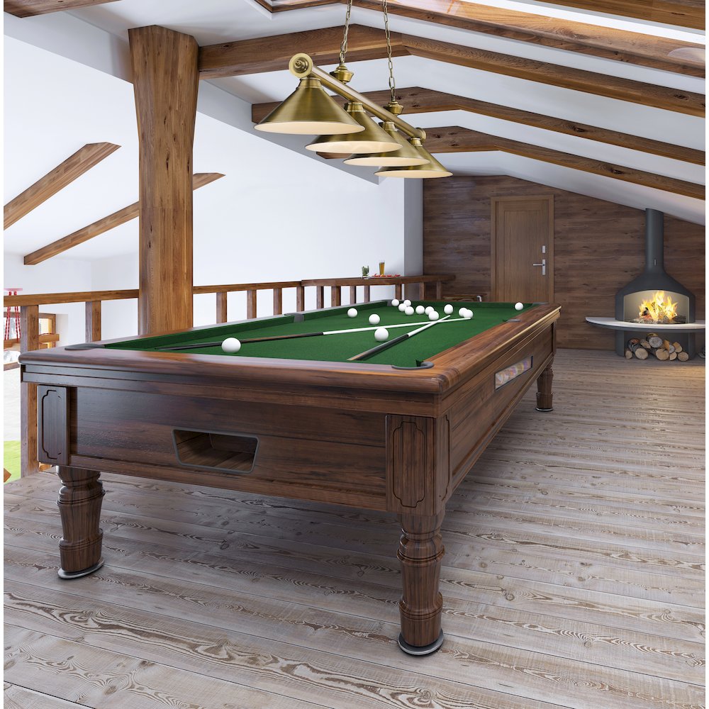Z-Lite Cordon 4 Light Billiard, Steel Frame, Rubbed Brass Shade Color. Picture 6