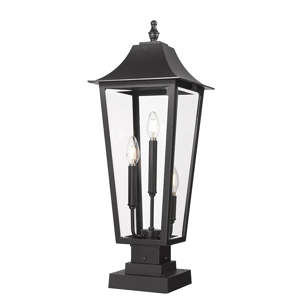 Z-Lite 3 Light Outdoor Pier Mounted Fixture. Picture 1