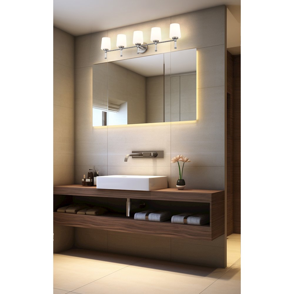 Z-Lite 5 Light Vanity, Brushed Nickel. Picture 5