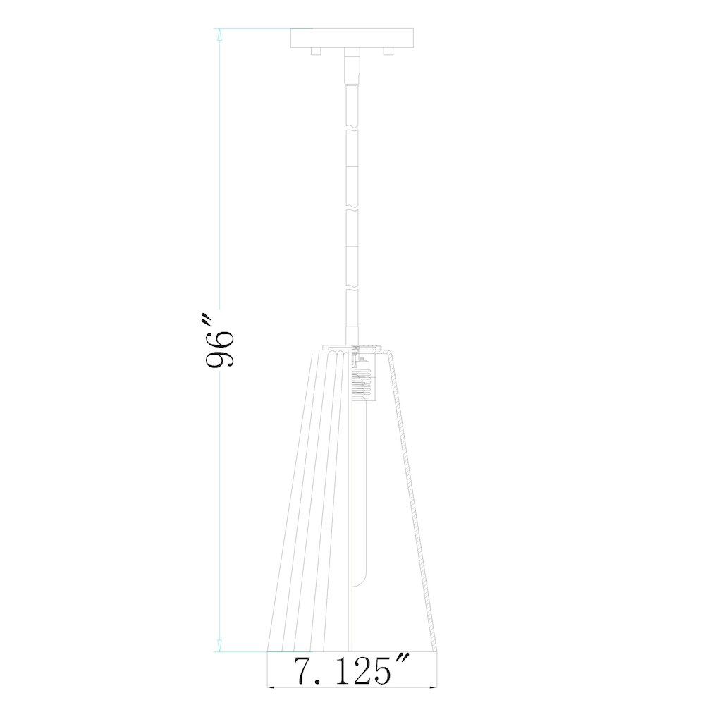 Z-Lite 1 Light Pendant. Picture 8