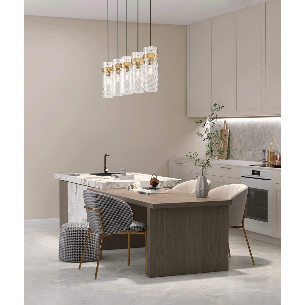 Z-Lite 5 Light Linear Chandelier. Picture 7