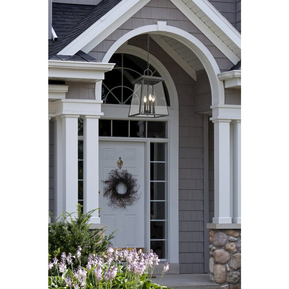 Z-Lite 4 Light Outdoor Chain Mount Ceiling Fixture. Picture 6