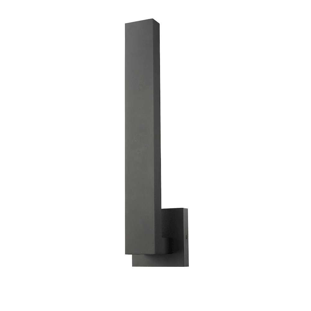 Z-Lite Edge 2 Light Outdoor Wall Light in Black Frame Finish. Picture 5